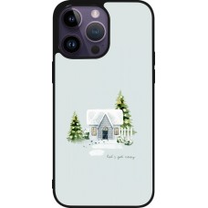 iPhone 15 Pro Max Case Hülle - Silikon schwarz Winter 25 Cosy House