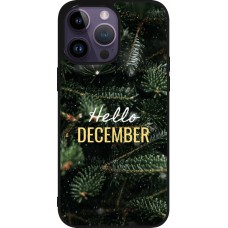 iPhone 15 Pro Max Case Hülle - Silikon schwarz Winter 25 Winter hello december