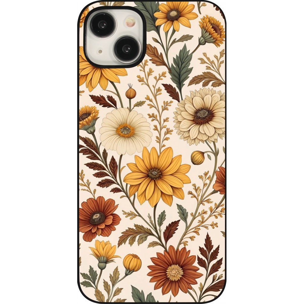 iPhone 15 Plus Case Hülle - Autumn 25 Flower pattern