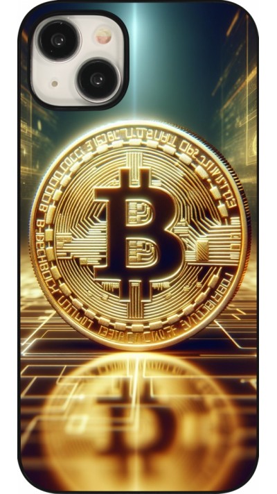 iPhone 15 Plus Case Hülle - Bitcoin Stehen
