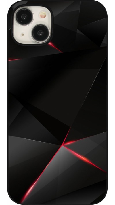 Coque iPhone 15 Plus - Black Red Lines