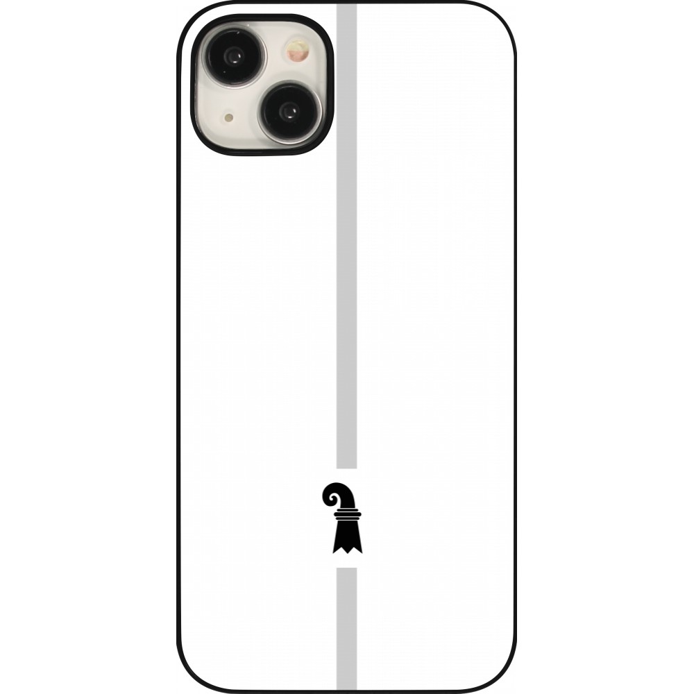 iPhone 15 Plus Case Hülle - Kanton BS weiss
