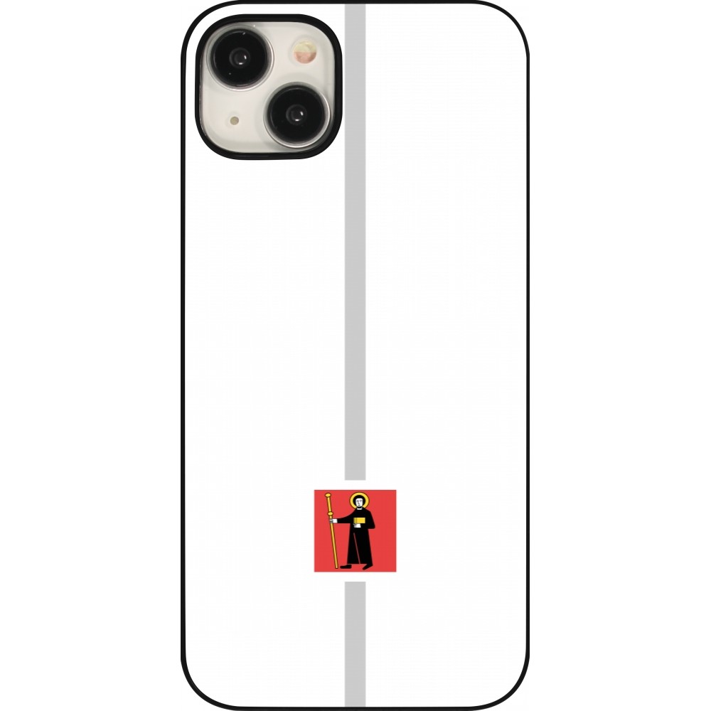 iPhone 15 Plus Case Hülle - Kanton GL weiss