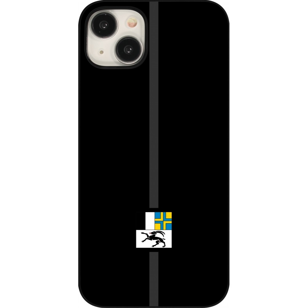 iPhone 15 Plus Case Hülle - Kanton GR schwarz