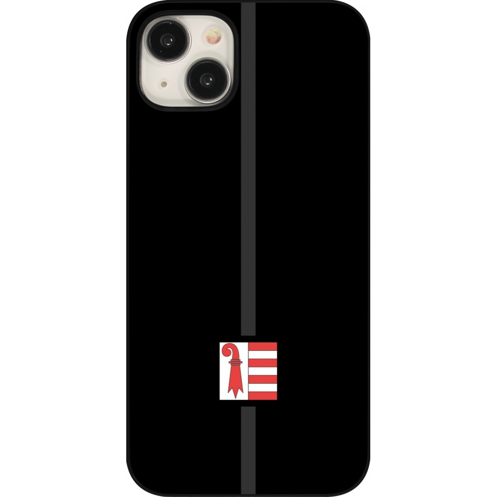 iPhone 15 Plus Case Hülle - Kanton JU schwarz
