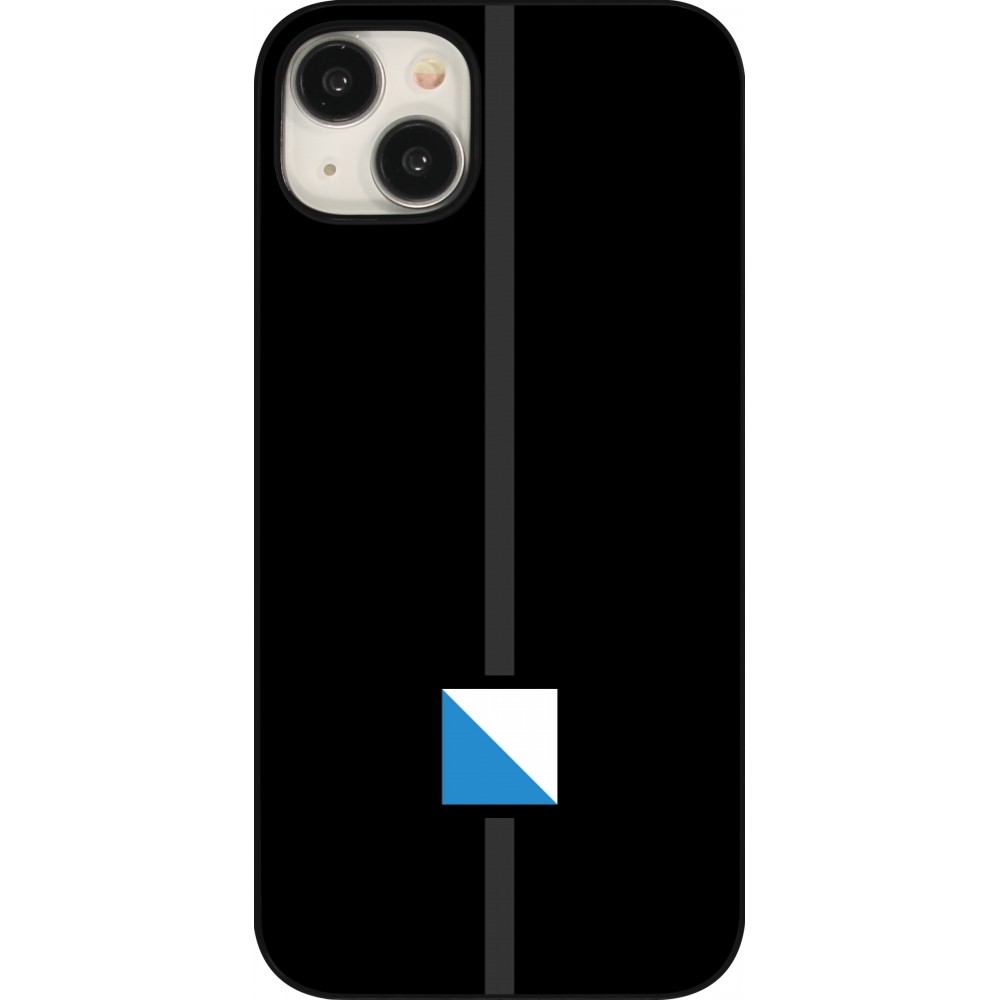 iPhone 15 Plus Case Hülle - Kanton ZH schwarz