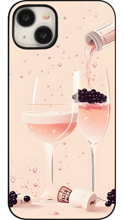 Coque iPhone 15 Plus - Champagne Pouring Pink