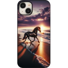 iPhone 15 Plus Case Hülle - Pferd majestätisch Strand