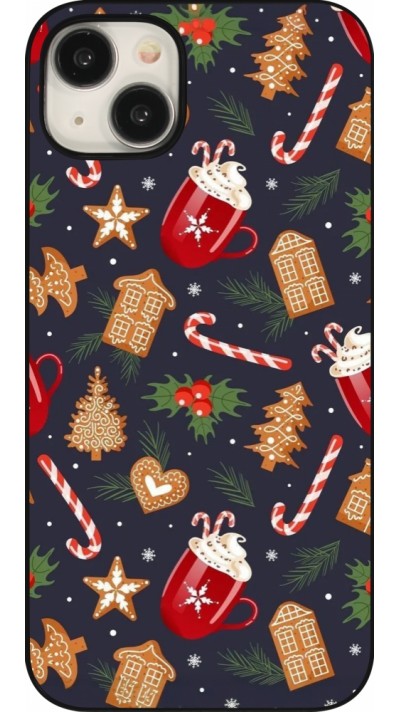 Coque iPhone 15 Plus - Christmas 25 Pattern Gingerbread House