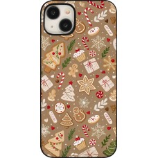 Coque iPhone 15 Plus - Christmas 25 Pattern Ginger Cookie