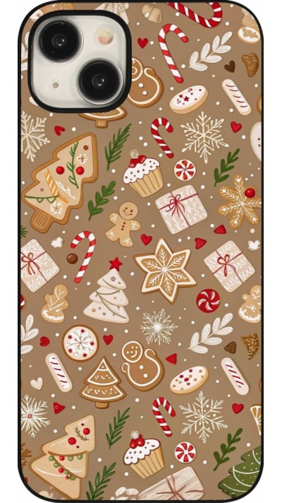 Coque iPhone 15 Plus - Christmas 25 Pattern Ginger Cookie
