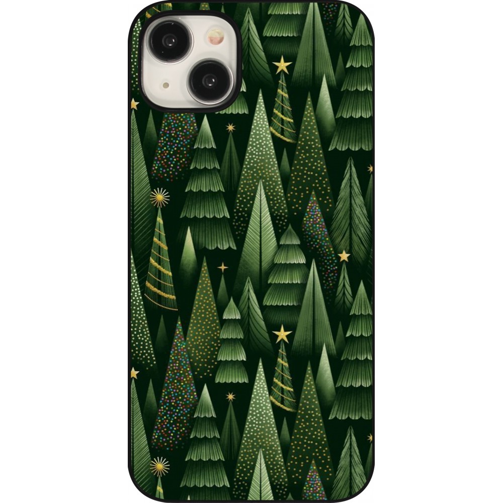 Coque iPhone 15 Plus - Christmas 25 Pattern Xmas Tree