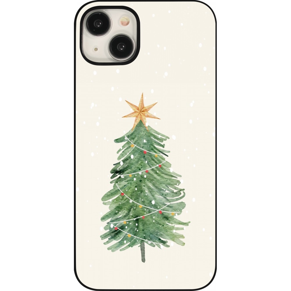 Coque iPhone 15 Plus - Christmas 25 Sketch Tree