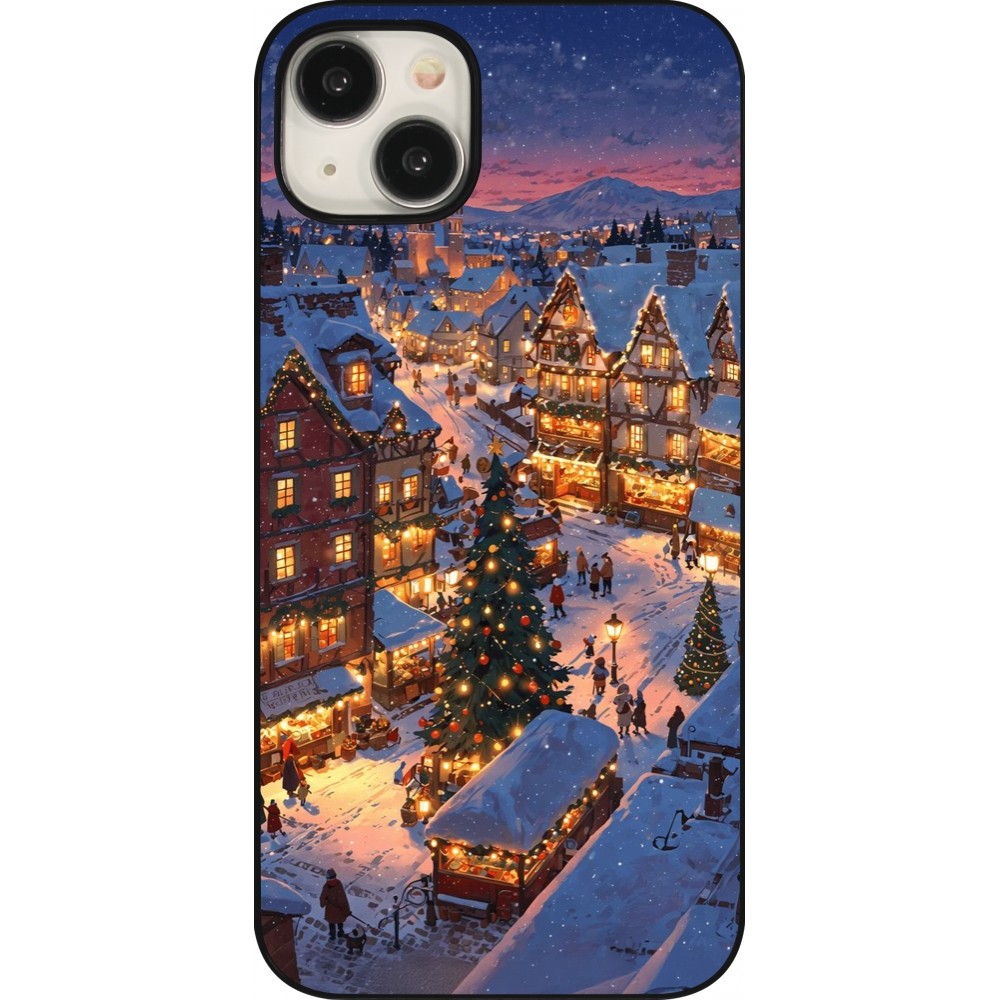 Coque iPhone 15 Plus - Christmas 25 Xmas Village