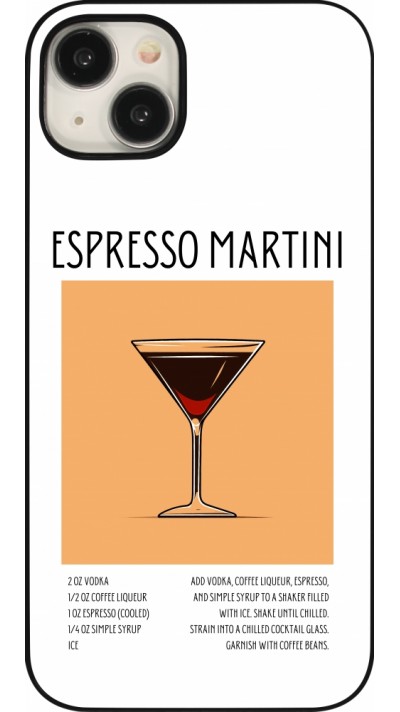 iPhone 15 Plus Case Hülle - Cocktail Rezept Espresso Martini