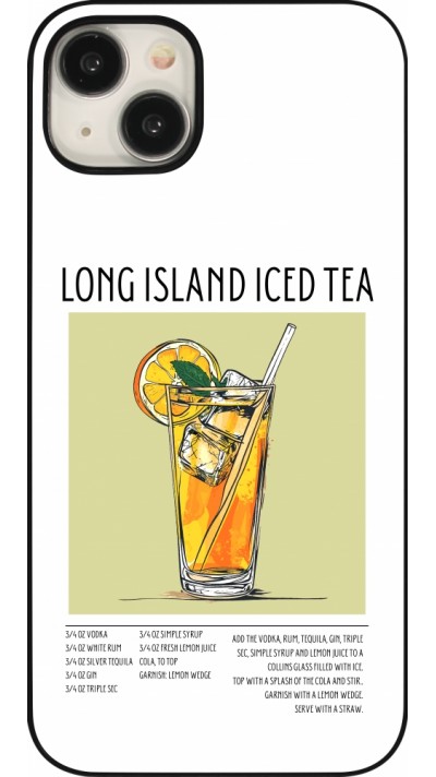 Coque iPhone 15 Plus - Cocktail recette Long Island Ice Tea