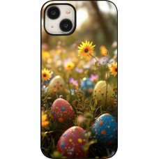 Coque iPhone 15 Plus - Easter 2026 Decorated eggs