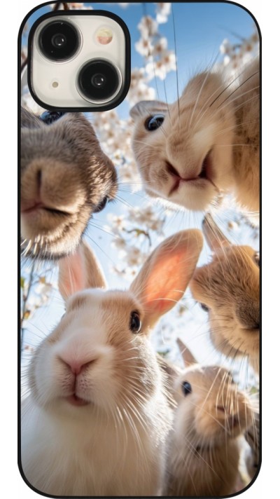 Coque iPhone 15 Plus - Easter 2026 Rabbits