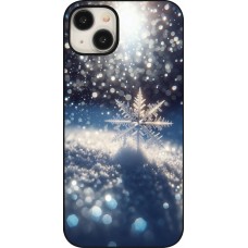 iPhone 15 Plus Case Hülle - Schneeflocke Solar Glanz