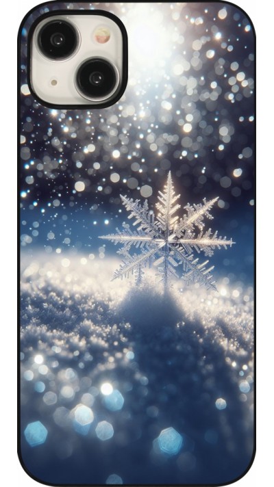 iPhone 15 Plus Case Hülle - Schneeflocke Solar Glanz
