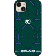 Coque iPhone 15 Plus - Maillot de football Arabie saoudite 2026 personnalisable