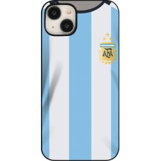 Coque iPhone 15 Plus - Maillot de football Argentine 2022 personnalisable