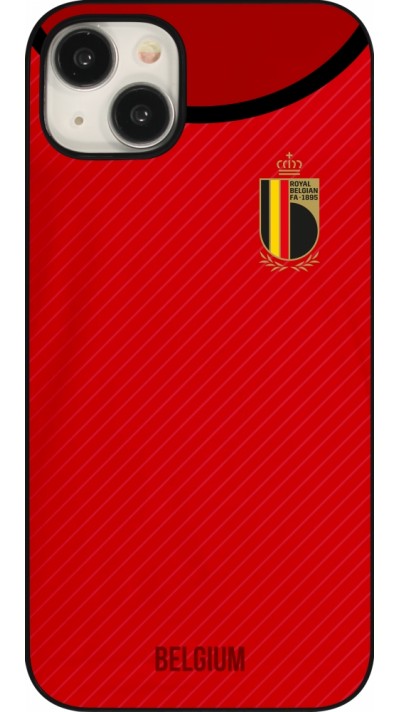 Coque iPhone 15 Plus - Maillot de football Belgique 2022 personnalisable