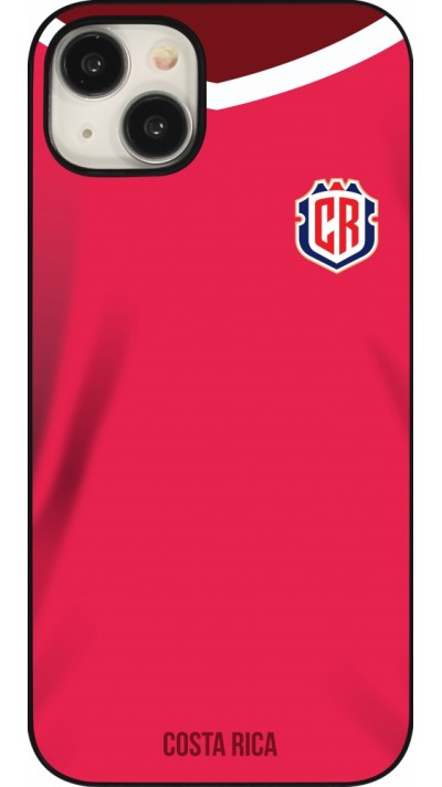Coque iPhone 15 Plus - Maillot de football Costa Rica 2022 personnalisable
