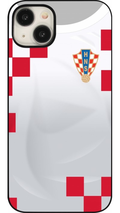 Coque iPhone 15 Plus - Maillot de football Croatie 2022 personnalisable