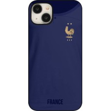 Coque iPhone 15 Plus - Maillot de football France 2022 personnalisable