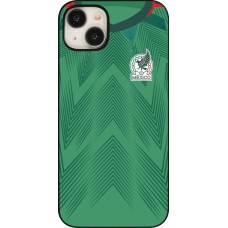 iPhone 15 Plus Case Hülle - Mexiko 2022 personalisierbares Fussballtrikot