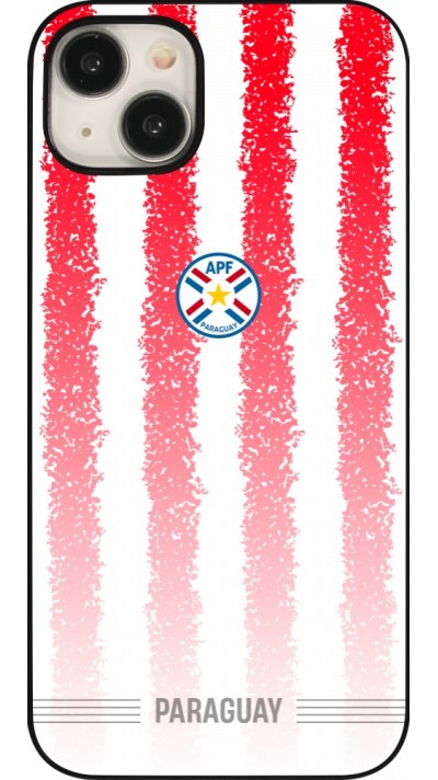 Coque iPhone 15 Plus - Maillot de football Paraguay 2026 personnalisable
