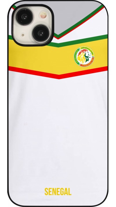 Coque iPhone 15 Plus - Maillot de football Senegal 2022 personnalisable