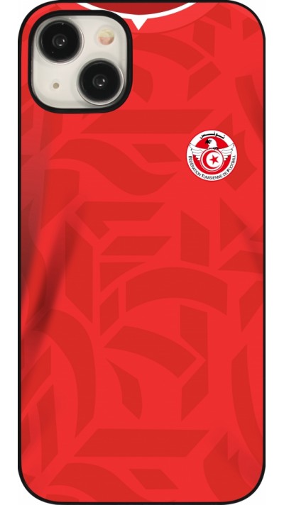 Coque iPhone 15 Plus - Maillot de football Tunisie 2022 personnalisable