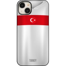 Coque iPhone 15 Plus - Maillot de football Turquie personnalisable