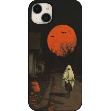 Coque iPhone 15 Plus - Halloween 2025 Ghost on a bicycle