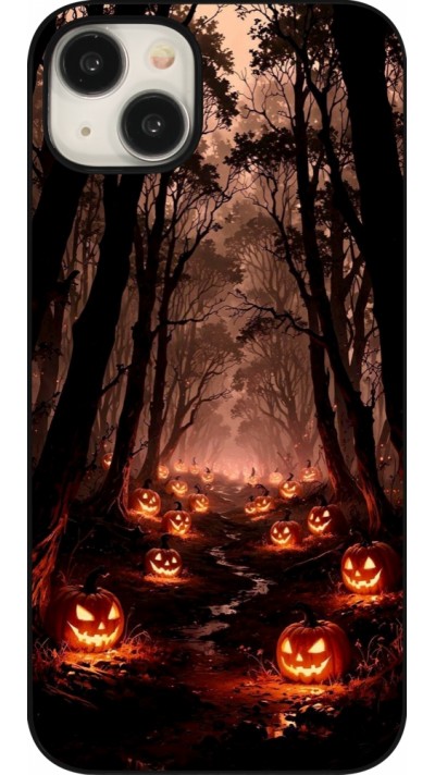 Coque iPhone 15 Plus - Halloween 2025 Road of Terrifying Pumpkins