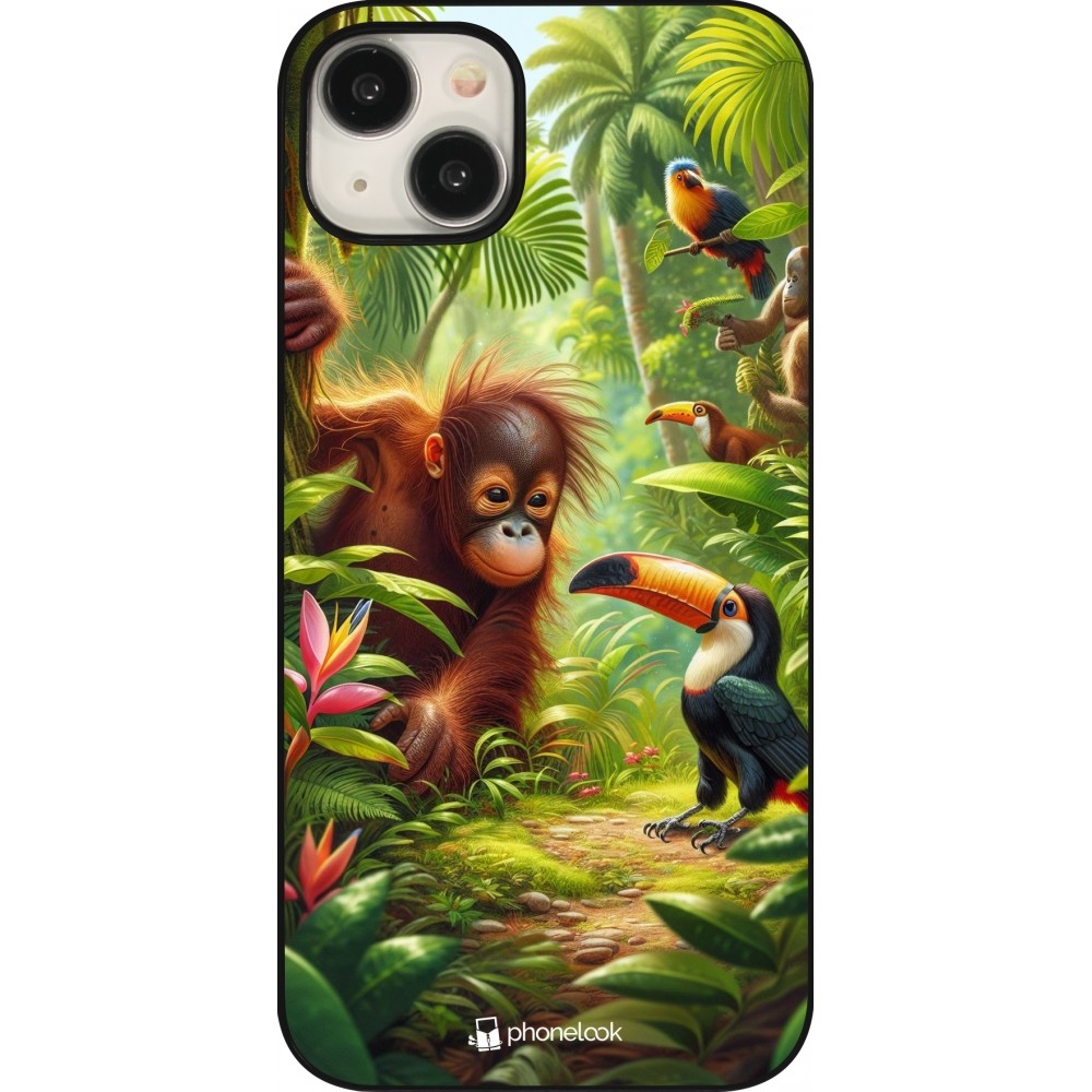 iPhone 15 Plus Case Hülle - Tropischer Dschungel Tayrona