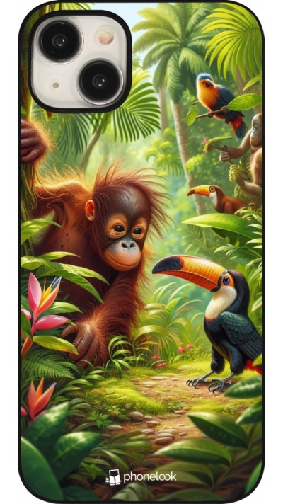 Coque iPhone 15 Plus - Jungle Tropicale Tayrona