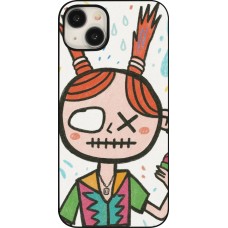 iPhone 15 Plus Case Hülle - Little Girl Sketch