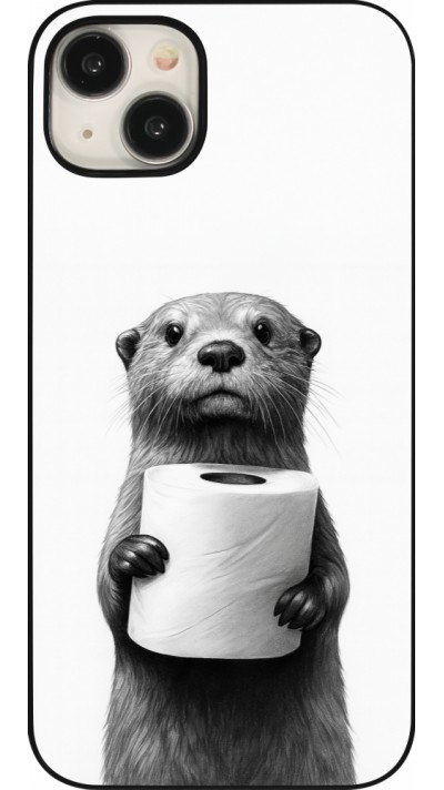 Coque iPhone 15 Plus - Loutre papier de toilette