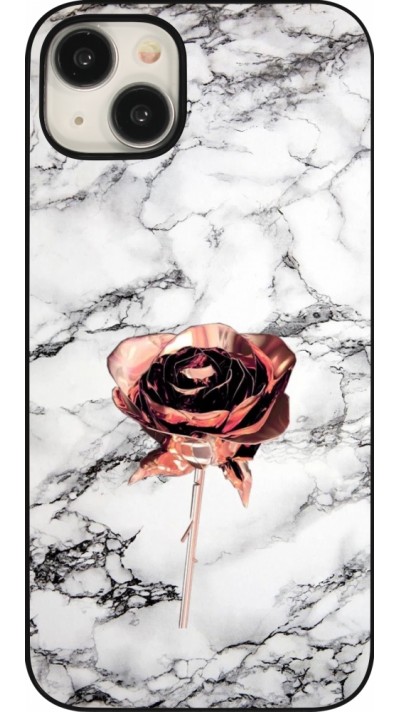 iPhone 15 Plus Case Hülle - Marble Rose Gold