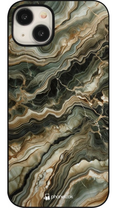 iPhone 15 Plus Case Hülle - Oliv Marmor