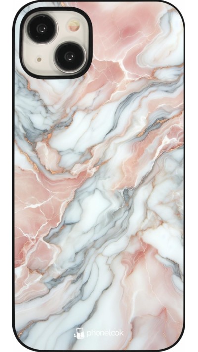 iPhone 15 Plus Case Hülle - Rosa Leuchtender Marmor