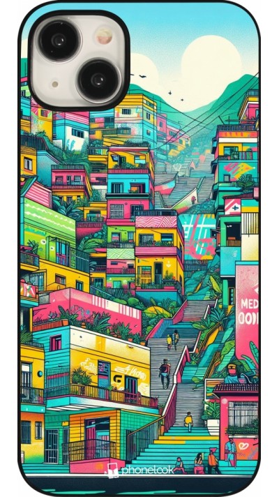 iPhone 15 Plus Case Hülle - Medellin Comuna 13 Kunst