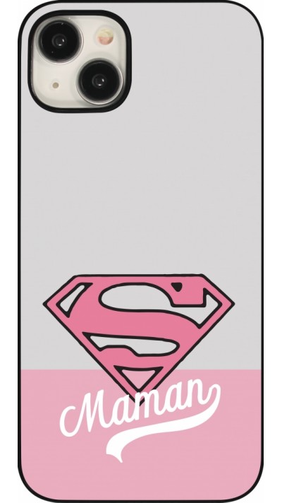 Coque iPhone 15 Plus - Mom 2024 Super hero maman