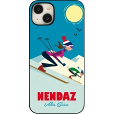 iPhone 15 Plus Case Hülle - Nendaz Ski Downhill