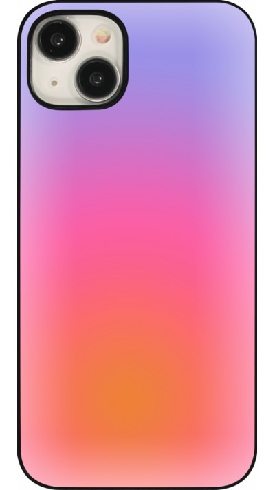 Coque iPhone 15 Plus - Orange Pink Blue Gradient