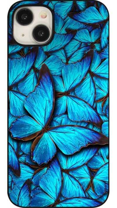 iPhone 15 Plus Case Hülle - Papillon bleu