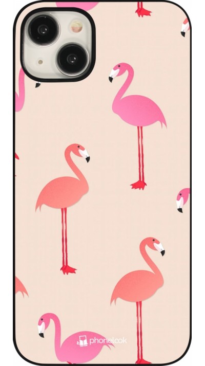 iPhone 15 Plus Case Hülle - Pink Flamingos Pattern